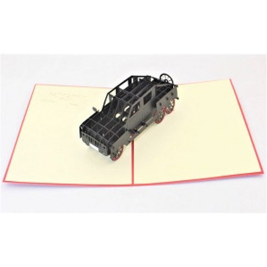 Handmade 3D pop up card vehicle off roader SUV 4x4 car birthday wedding anniversary father's day mother's day moving road trip holiday