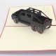 Handmade 3D pop up card vehicle off roader SUV 4x4 car birthday wedding anniversary father's day mother's day moving road trip holiday