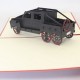 Handmade 3D pop up card vehicle off roader SUV 4x4 car birthday wedding anniversary father's day mother's day moving road trip holiday