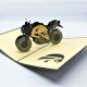 Handmade 3d Pop Up Card Black Motorbike Birthday Gift Wedding Anniversary Valentine's Day Father's Day Graduation Blank Greeting Cards