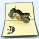 Handmade 3d Pop Up Card Black Motorbike Birthday Gift Wedding Anniversary Valentine's Day Father's Day Graduation Blank Greeting Cards