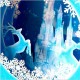 4D Pop Up Box Greeting Card Christmas Xmas Blue Ice Castle Snowflake Fairytale Papercraft Gift For Friend And Family