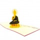 Handmade 3D Pop Up Card Buddha Birthday Religious Card Father's Day Mother's Day Anniversary New Home Good Luck Blank card