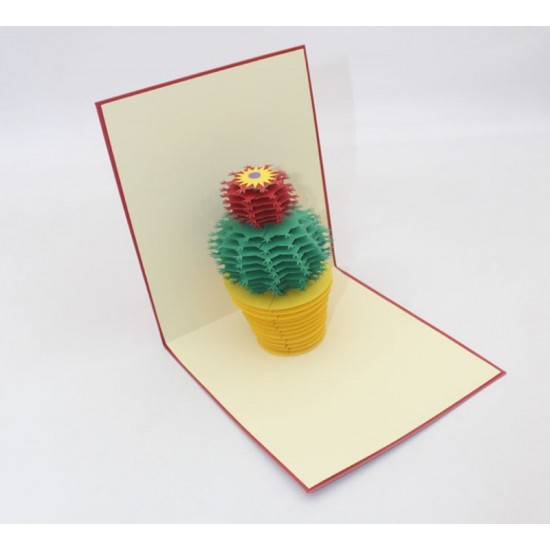 Handmade 3d Popup Card Cactus Greeting Card Birthday Wedding Anniversary Valentines Day Mother's Day Father's Day New Home Housewarming Gift