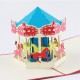 Handmade 3d Pop Up Popup Carousel Greeting Card For Birthday, Wedding Anniversary, Christmas, Valentines Day, Father's Day, Mother's Day, Thanksgiving, Engagement, Wedding Gift.