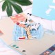 Handmade 3d Pop Up Birthday Card Cat Sofa Kitchen,housewarming,mother's Day,wedding Anniversary,valentines,father's Day,party Invitation