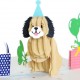 Handmade 3d Pop Up Card Dog First Birthday Celebration Party Invitation Kid Child Gift Balloon