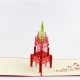 Handmade 3d Pop Up Greeting Card Music Angel Church Bell Tower Christmas Papercraft Gift