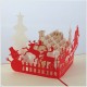 Handmade 3d Pop Up Greeting Christmas Xmas Card Reindeer Cottage Evergreen Conifer Papercraft Gift For Friend And Family