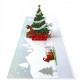 Handmade 3D Pop Up Xmas Card Merry Christmas Santa Claus Sledge Tree Star Jingle Bells Reindeer Seasonal Greetings Celebrations Card