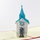 Handmade 3D Pop up Card Church wedding Big Day Wedding gift, wedding card, wedding invitation