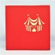 Handmade 3d Pop Up Birthday Card Clown Circus Happy Birthday Kid Child 1st Party Invitation Music Violin Vintage Gift Fireworks Star Banner