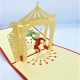 Handmade 3d Pop Up Birthday Card Clown Circus Happy Birthday Kid Child 1st Party Invitation Music Violin Vintage Gift Fireworks Star Banner