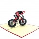 Handmade 3d Pop Up Card Mountain Track Biker Cycling Racing Birthday Father's Day Graduation Wedding Anniversary Valentine's Day Good Luck