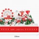 4d Pop Up Laser Cut Papercraft Diy Merry Christmas Card Section Insert Xmas Fairground Snowflakes House Village Kid Child Play Ferris Wheel