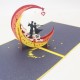 Handmade 3d Pop Up Card Dancing Moon Couple Lover Valentines Day Birthday Wedding Anniversary Engagement Proposal Party Invitation