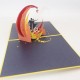 Handmade 3d Pop Up Card Dancing Moon Couple Lover Valentines Day Birthday Wedding Anniversary Engagement Proposal Party Invitation