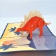 Handmade 3d Pop Up Card Dinosaur Stegosaurus Birthday Valentine's Day Wedding Anniversary Father's Day Kid Child Birthday Party Invitation Celebrations Greetings