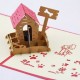 Handmade 3d Pop Up Card Dog House Pet Animal Love Country Birthday Wedding Anniversary,valentines Day,christmas,father's Day,mother's Day