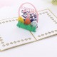 Handmade 3d Pop Up Easter Card Rabbit Festival Eggs Papercraft Origami Kirigami Best Friend Family Love Laser Cut Gift Country Vintage Party,greeting Card