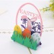 Handmade 3d Pop Up Easter Card Rabbit Festival Eggs Papercraft Origami Kirigami Best Friend Family Love Laser Cut Gift Country Vintage Party,greeting Card