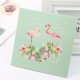 Handmade 3d Pop Up Birthday Card Wedding Anniversary Valentines Mother's Day Engagement Holiday Country Garden Wild Life Flamingo Invitation