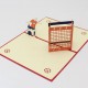 Handmade 3d Pop Up Birthday Card Football Goal Gate Boy Soccer Wedding Anniversary Valentines Father's Day Son Graduation Enrollment Origami