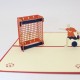 Handmade 3d Pop Up Birthday Card Football Goal Gate Boy Soccer Wedding Anniversary Valentines Father's Day Son Graduation Enrollment Origami