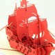 Handmade 3d Pop Up Card Medieval Galleon Sailing Ship Spanish Armada Birthday Card, Christmas Card, Wedding Anniversary, New Year, Valentines Day, Mother's Day, Father's Day, Graduation, Retirement And All Occasions