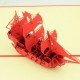 Handmade 3d Pop Up Card Medieval Galleon Sailing Ship Spanish Armada Birthday Card, Christmas Card, Wedding Anniversary, New Year, Valentines Day, Mother's Day, Father's Day, Graduation, Retirement And All Occasions