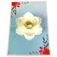 Handmade 3d Pop Up Card White Gardenia Flower,birthday,wedding Anniversary,thank You,mother's Day,leaving,housewarming,valentine's Day,big Day