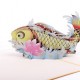 Handmade 3D Pop Up Card Gold Fish birthday Mother's Day Anniversary New Home New Pet Good Luck Chinese New Year