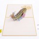 Handmade 3D Pop Up Card Gold Fish birthday Mother's Day Anniversary New Home New Pet Good Luck Chinese New Year