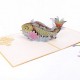 Handmade 3D Pop Up Card Gold Fish birthday Mother's Day Anniversary New Home New Pet Good Luck Chinese New Year