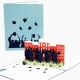 Handmade 3d Pop Up Popup Greeting Card Graduation Change Job Retirement New Position New Job Expatriate Card Gift