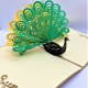 Handmade 3d Pop Up Card Green Peacock Happy Birthday Father's Day Wedding Anniversary Valentine's Day Stag Night Hen Party Gift