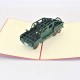 Handmade 3D pop up card SUV 4x4 off roader vehicle car birthday wedding anniversary father's day graduation mother's day