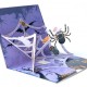 Handmade 3d Pop Up Halloween Card Spider Web Bat Tomb Haunted House Greeting Card Kid Child Origami Papercraft Gift