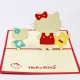 Handmade 3d Pop Up Birthday Card Japanese Sanrio Hello Kitty Cartoon Manga Comic,wedding Anniversary,valentines Day,mother's Day Papercraft