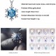 Swarovski Snowflake Blue Crystal Necklace Pendant Charm,wedding,christmas,valentines,engagement,bride,graduation,valentines,mothers Day Gift