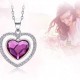 925 Sterling Silver With Heart Pendant & Swarovski Crystal,925 Sterling Silver,valentines Gift,wedding Anniversary,engagement,mother's Day Gift For Her