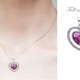 925 Sterling Silver With Heart Pendant & Swarovski Crystal,925 Sterling Silver,valentines Gift,wedding Anniversary,engagement,mother's Day Gift For Her