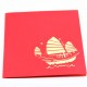 Handmade Origami Papercraft 3d Pop Up Popup Card Birthday Card Xmas Christmas Card Greeting Card Blank Card Battleship Warship Vessel Medieval Ancient Pirate Boat Ship Yacht Hk Sampan Boat