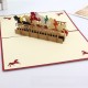 Handmade 3D Pop Up Card Horse Racing Ascot New Market Grand National Birthday,wedding Anniversary,valentines Day,mother's Day,father's Day