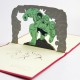 Handmade 3d Pop Up Birthday Card Hulk Superhero Marvel Comics,best Friend,wedding Anniversary,valentines,father's Day,mother's Day,kirigami