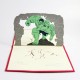 Handmade 3d Pop Up Birthday Card Hulk Superhero Marvel Comics,best Friend,wedding Anniversary,valentines,father's Day,mother's Day,kirigami