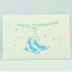 Handmade 3d Pop Up Xmas Card Ice Skating Shoes Winter Happy Christmas Gift,ornament,decoration,origami Seasonal Greetings