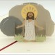 Handmade 3D Pop Up Card Jesus Is Risen Cross Easter Card Religious Celebrations Blank Card