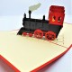 Handmade 3d Pop Up Card Vintage Locomotive Steam Train Thomas The Tank Engine Birthday Wedding Anniversary Father's Day Past Time Invitation