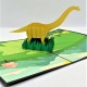 Handmade 3D Pop Up Card,long Neck Dinosaur Brachiosaurus,birthday Card,father's Day,wedding Anniversary,valentine's Day,moving,leaving Card